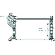 Radiatore acqua per MERCEDES-BENZ SPRINTER dal 1995 al 1999