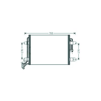 Condensatore per VOLKSWAGEN TIGUAN dal 2007 al 2011 Codice OEM 5N0820411E