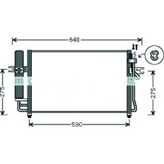 Condensatore per HYUNDAI GETZ dal 2002 al 2005