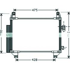 Condensatore per TOYOTA YARIS dal 2005 al 2008