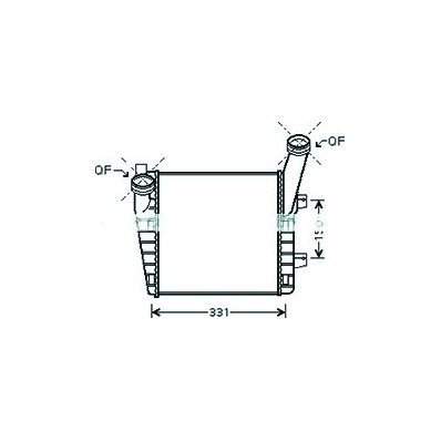 Intercooler per VOLKSWAGEN TOUAREG dal 2002 al 2007 Codice OEM 7L6145804