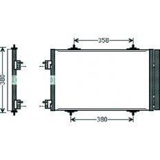 Condensatore per CITROEN C5 dal 2008