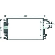 Condensatore per KIA SPORTAGE dal 2005 al 2007