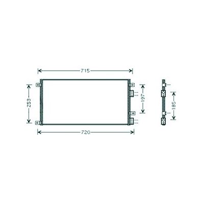 Condensatore per IVECO DAILY dal 2000 al 2006 Codice OEM 504022601