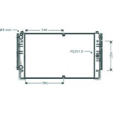 Radiatore acqua per VOLKSWAGEN TRANSPORTER T4 dal 1996 al 2003