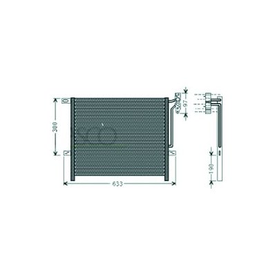 Condensatore per BMW X3 E83 dal 2004 al 2006 Codice OEM 17113400400