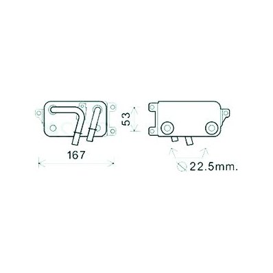 Radiatore olio per BMW 5 E60 dal 2003 al 2007 Codice OEM 7519213