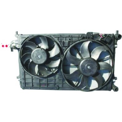 Modulo termico 1.4 - 1.6 - 1.6 FSI - 2.0 SDI Rad. 1K0121251P Cond. 1K0820411 Vent. 1K0121207AB per SKODA YETI dal 2009 al 2013