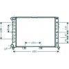 Radiatore acqua per ALFA ROMEO 156 dal 1997 al 2003