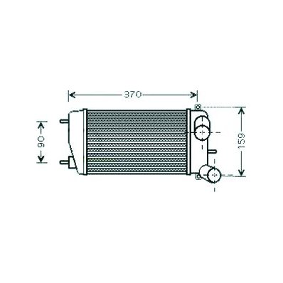 Intercooler per CITROEN C2 dal 2003 al 2008 Codice OEM 0384G2