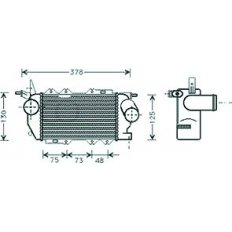 Intercooler per OPEL VECTRA B dal 1995 al 1999