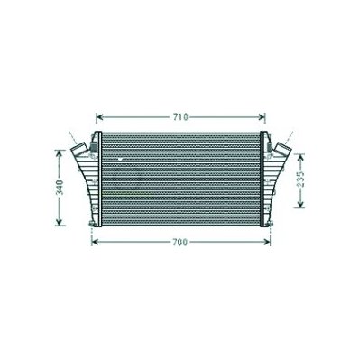 Intercooler per FIAT CROMA dal 2005 al 2007 Codice OEM 51770436