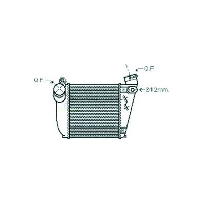 Intercooler per AUDI A3 dal 1996 al 2000 Codice OEM 1J0145803L