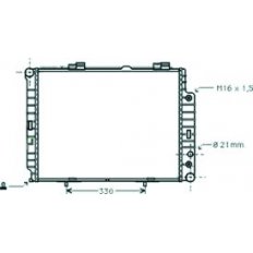 Radiatore acqua per MERCEDES-BENZ E dal 1995 al 1999