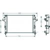 Radiatore acqua per RENAULT CLIO dal 2001 al 2005