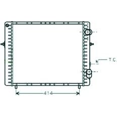 Radiatore acqua per RENAULT CLIO dal 1994 al 1996