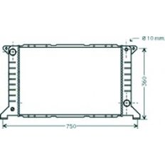 Radiatore acqua per FORD TRANSIT dal 1991 al 1994