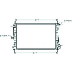 Radiatore acqua per FORD MONDEO dal 2000 al 2003
