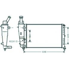 Radiatore acqua per LANCIA Y dal 1995 al 2000