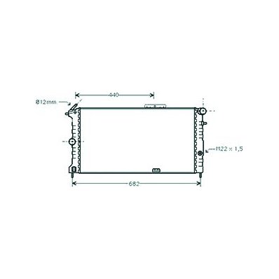 Radiatore acqua per OPEL VECTRA A dal 1992 al 1995 Codice OEM 3096385