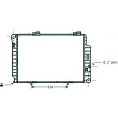 Radiatore acqua per MERCEDES-BENZ C W202 dal 1993 al 1997