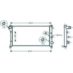 Radiatore acqua per FIAT PANDA dal 2003 al 2011