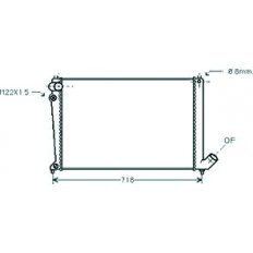 Radiatore acqua per PEUGEOT 406 dal 1995 al 1999