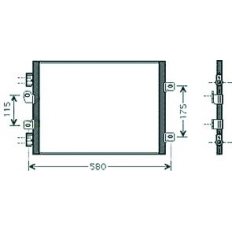 Condensatore per RENAULT KANGOO dal 1997 al 2003