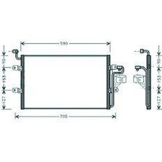 Condensatore per SEAT IBIZA dal 1999 al 2001