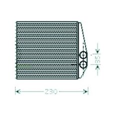 Scambiatore di calore per SAAB 9.3 dal 2003 al 2007