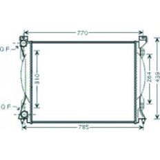 Radiatore acqua per AUDI A6 dal 2004 al 2008
