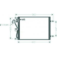 Condensatore per NISSAN MICRA K12 dal 2003 al 2005