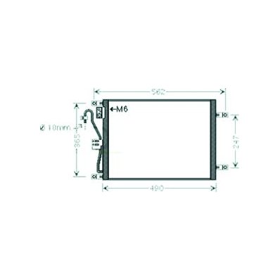 Condensatore per NISSAN NOTE dal 2005 al 2008 Codice OEM 92100AY601