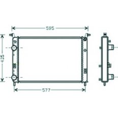 Radiatore acqua per FIAT STRADA dal 2003 al 2005