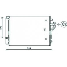 Condensatore per HYUNDAI iX35 dal 2010 al 2013