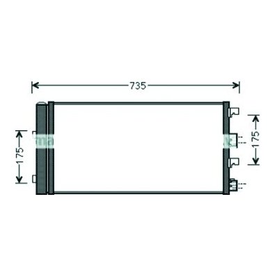 Condensatore per DACIA DUSTER dal 2010 al 2013 Codice OEM 921008028R