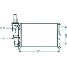 Radiatore acqua per FIAT PUNTO dal 1993 al 1999