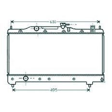 Radiatore acqua per TOYOTA AVENSIS dal 1997 al 2000