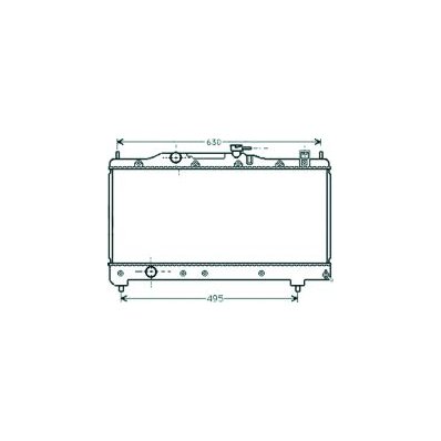 Radiatore acqua per TOYOTA AVENSIS dal 1997 al 2000 Codice OEM 1640002270