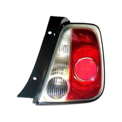 Fanale posteriore bordo chiaro per FIAT 500 dal 2007 al 2015 lato sinistro guidatore Codice OEM 51787494