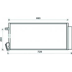 Condensatore per FIAT DOBLO' dal 2010 al 2014