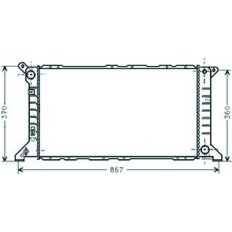Radiatore acqua per FORD TRANSIT dal 1994 al 2000