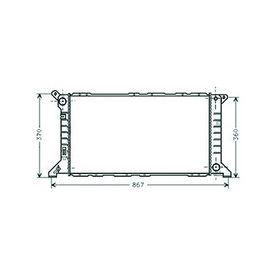 Radiatore acqua per FORD TRANSIT dal 1994 al 2000 Codice OEM 1671777