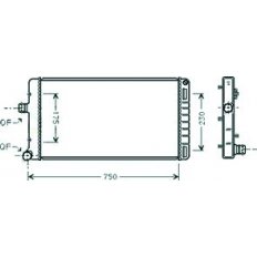 Radiatore acqua per FIAT PUNTO dal 1999 al 2003