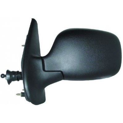 Retrovisore meccanico nero per NISSAN KUBISTAR dal 2003 al 2009 lato sinistro guidatore Codice OEM 7700304830/7701039896/