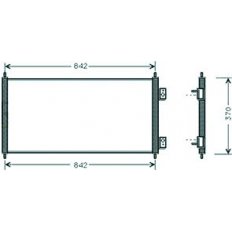 Condensatore per FORD TRANSIT dal 2000 al 2006