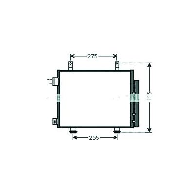 Condensatore per NISSAN PIXO dal 2009 al 2013 Codice OEM 27650-4A00D