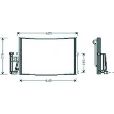 Condensatore per OPEL VECTRA B dal 1995 al 1999