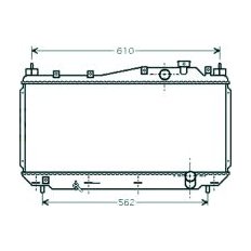 Radiatore acqua per HONDA CIVIC dal 2001 al 2003