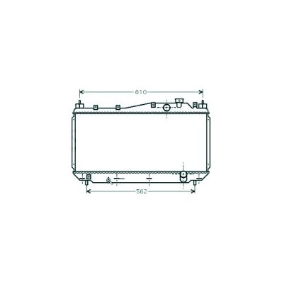 Radiatore acqua per HONDA CIVIC dal 2001 al 2003 Codice OEM 19010PLCJ02